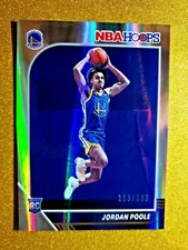2019-20 PANINI NBA HOOPS JORDAN POOLE SILVER /199 FOIL ROOKIE RC PREMIUM #223