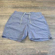 Uniqlo Mens Gray Nylon Hiking Shorts/Trunks XL Drawstring 100 Nylon B6