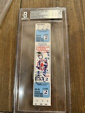 Jim Rice Boston Red Sox Signed Insc “1st Playoff Hit +HR” 1986 ALCS Gm 2 Ticket