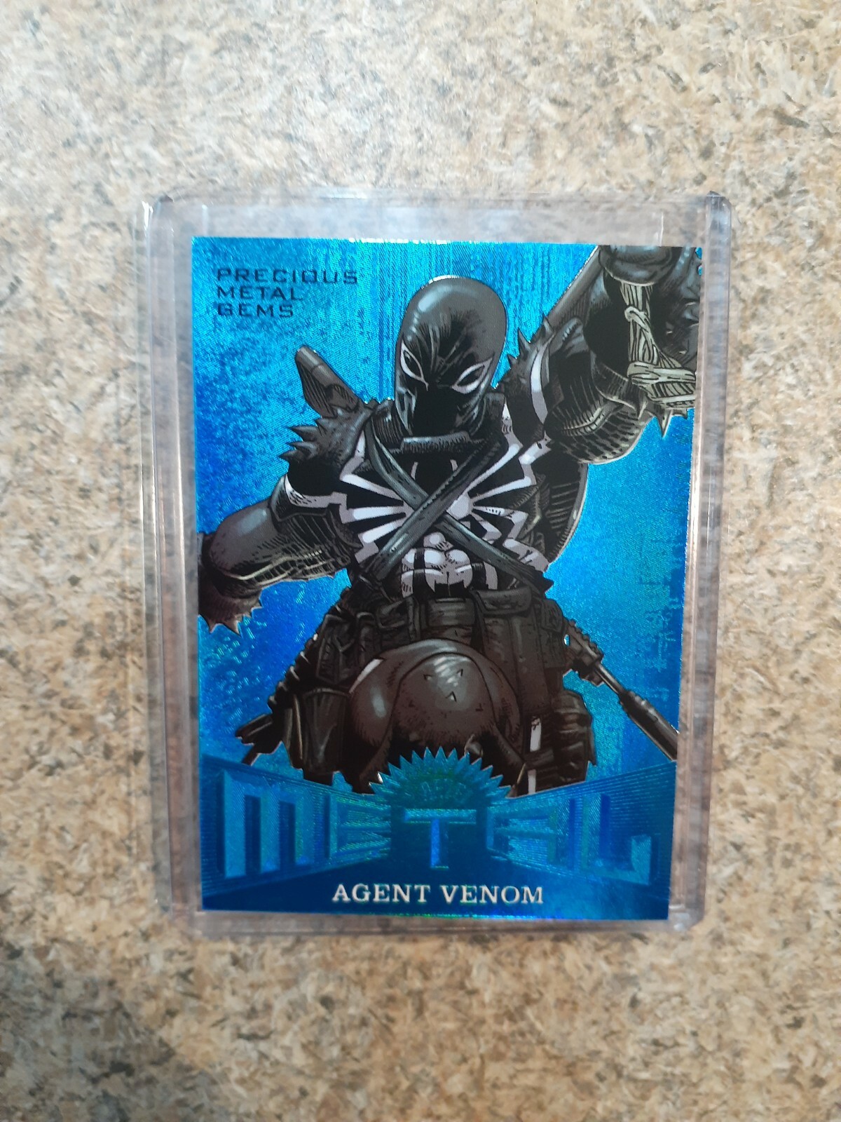Agent Venom 2017 Fleer Ultra Spider-Man Blue Precious Metal Gems PMG /49 Mint