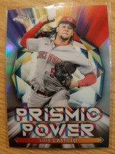 2021 TOPPS CHROME PRISMIC POWER LUIS CASTILLO #14 CINCINNATI REDS