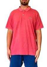 LACOSTE FRANCE MEN'S POLO SHIRT CROC LOGO PIQUE POLO SHORT SLEEVE SALMON 7 2XL