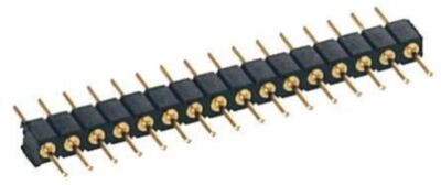 Preci-Dip 2mm 8-fach 1-reihig gerade Durchgangsloch Stecker Mehrfachstecker