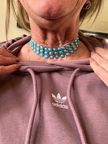 Collar gargantilla noruega de plata y esmalte azul de Jan Baalerud - Imagen 4 de 11