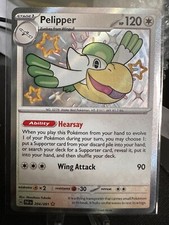 Pokémon TCG Pelipper Scarlet & Violet: Paldean Fates 204/091 Holo Shiny Rare