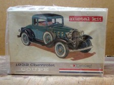 1932 CHEVROLET COUPE, HUBLEY Metal Model Kit No. 4869-300, c. 1963, Sealed Kit