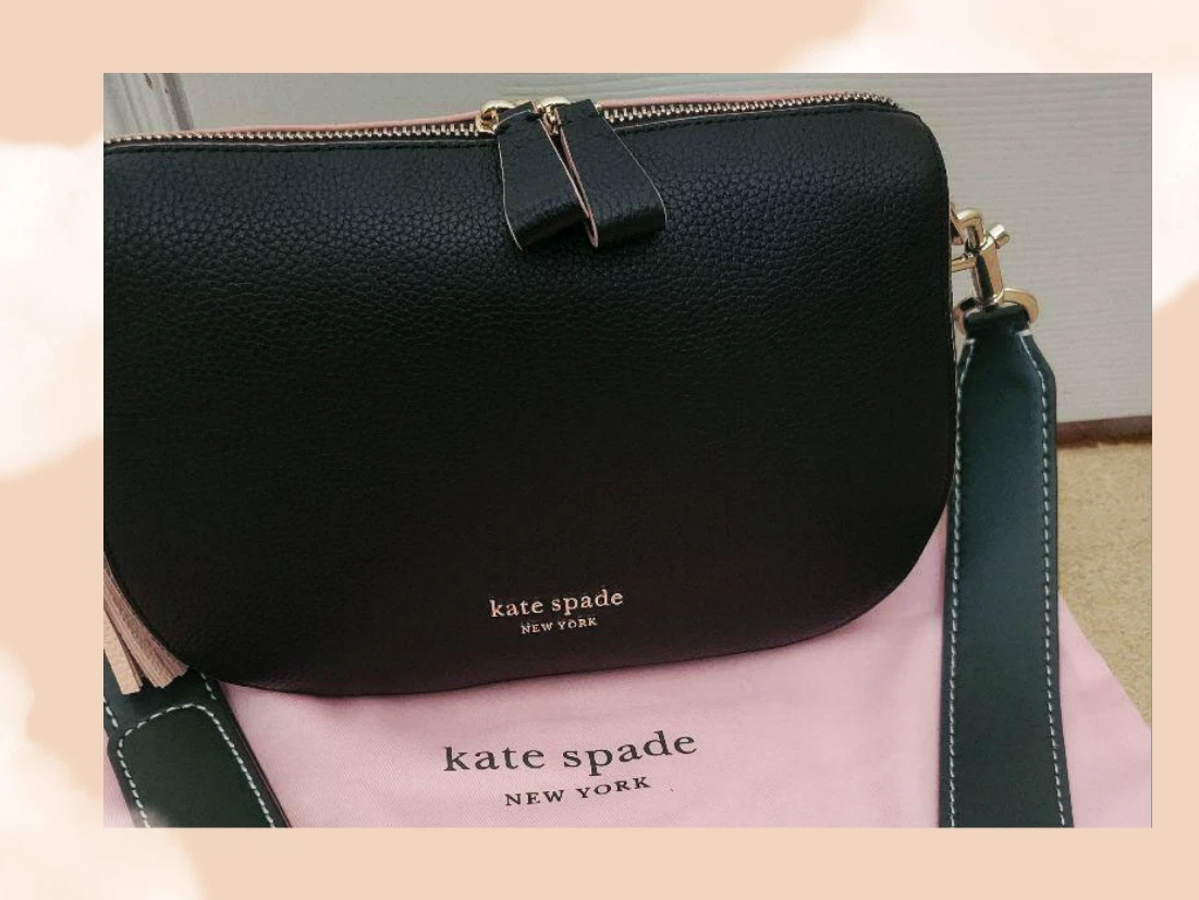 Auth Kate Spade Shoulder Bag PXR00316 Anyday Crossbody Tassel 2WAY Black x Green