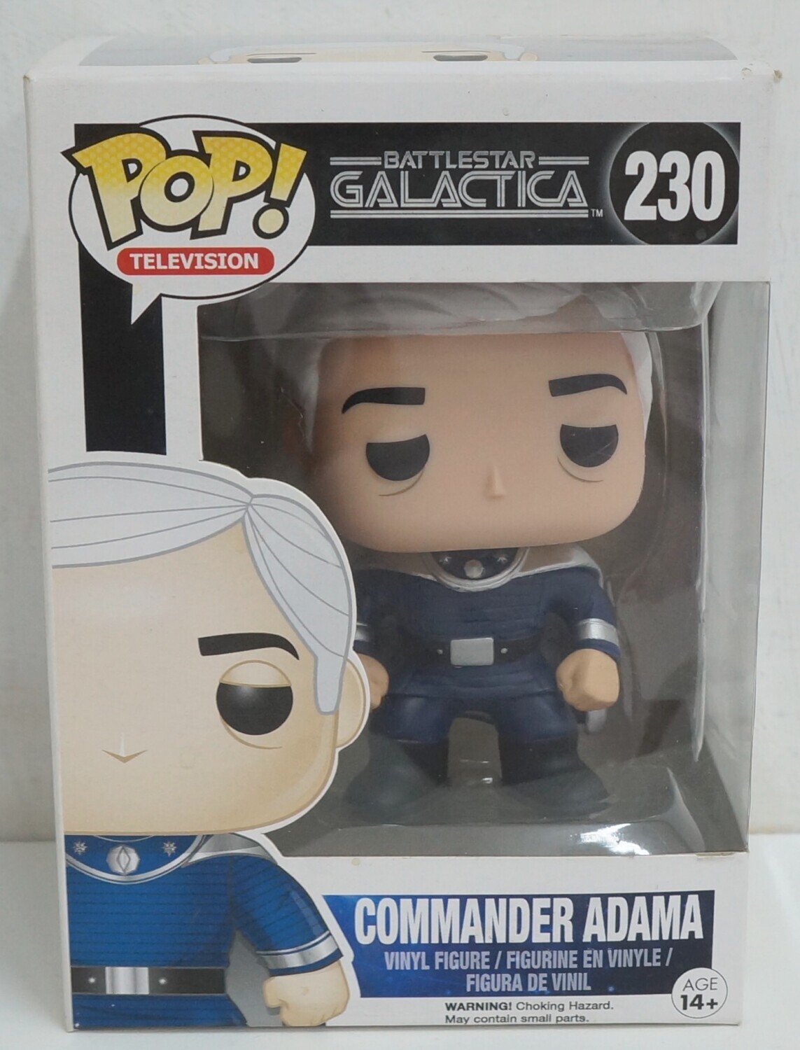Funko Pop! Television: Commander Adama. Battlestar Galactica N. 230. Action F...
