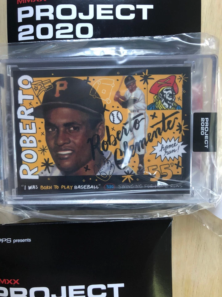 Lot Of 4 Topps Project 2020 #110 - Roberto Clemente by Sophia Chang PR 12,077 - Image 3 of 4