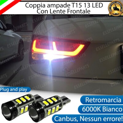 LAMPADE RETROMARCIA NO ERROR 13 LED T15 W16W CANBUS PER FIAT TIPO HATCHBACK 6000 - Foto 5