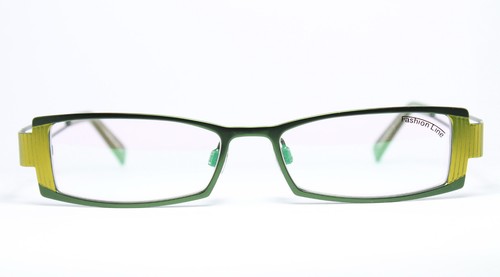 FASHION LINE Brille Eyeglasses Occhiali Gafas Bril Flat Schmal Grün Green 2270 - Picture 2 of 5