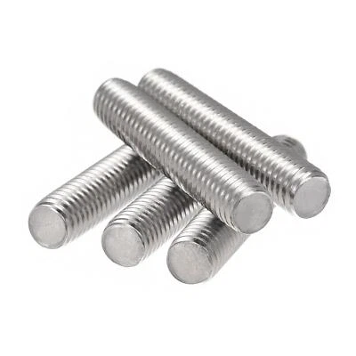 UXCELL 5Pcs M8 x 40mm Entièrement Filetée Tige 304 Inox Acier Droite Main Fil