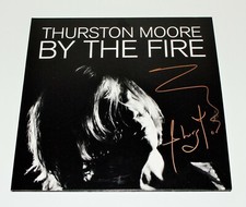 SONIC YOUTH THURSTON MOORE SIGNED 'BY THE FIRE' SOLO ALBUM VINYL RECORD LP w/COA