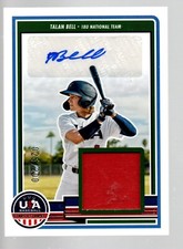 2023 USA Stars & Stripes Signature Materials #SM-TB Talan Bell 25/200
