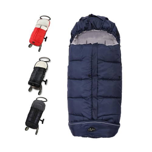 Poggiapiedi regolabile per bambini con controllo della temperatura per passeggini - Navy/Grigio - Foto 3 di 10