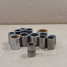 Unbranded 38drive Mixed Sockets Size Various Lot Of 12 Pieces Unbranded 38drive Mixed Sockets Size Various Lot Of 12 Pieces