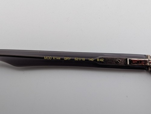 KY for Tura Eyeglasses, Frames Only, K144 GRY, 52-18-140, Plastic, Clear Gray - Picture 15 of 17