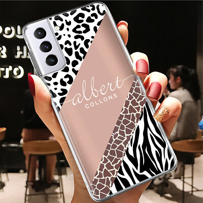 For Samsung Galaxy S24 Ultra S23 FE S22 S21 Marble Personalised Phone Case Cover