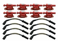 8 Ignition Coil Packs + Hi Heat Wires for 05-19 Corvette Z06 Camaro SS 6.2L 7.0L