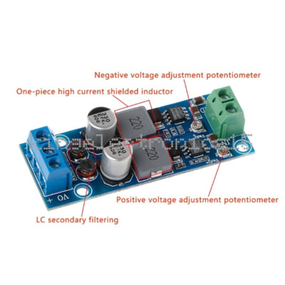 Modulo Convertitore DC-DC Step Down Ingresso 7-28V Uscita Doppia ±5V ±9V ±12V ±15V Positiva E Negativa