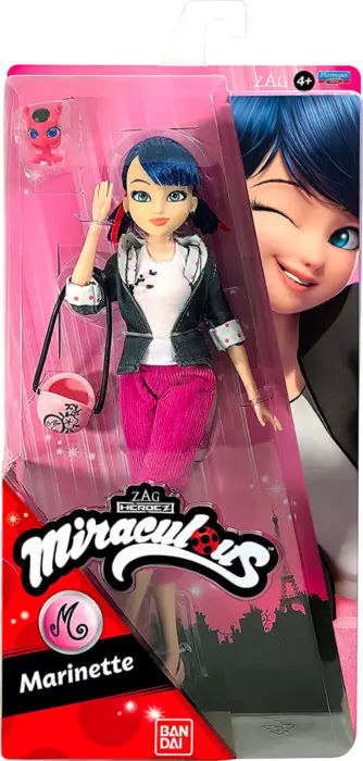 Miraculous Tales of Ladybug Cat Noir Marinette 10 Action Doll