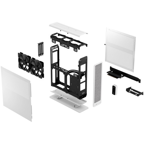 Fractal Design Ridge Mini-ITX Tower, PCIe 4.0 - weiß - Bild 2 von 10