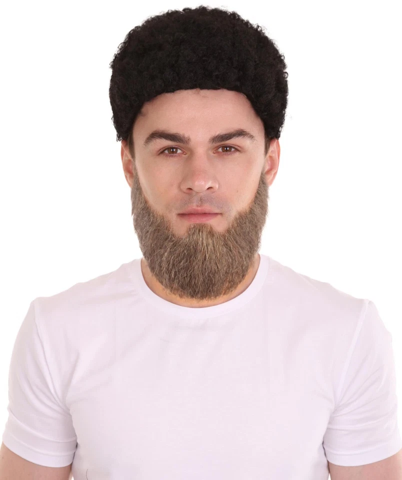 Cabello sintético para hombre HPO barba completa cosplay cabello facial M-1304 Foto 4 de 4