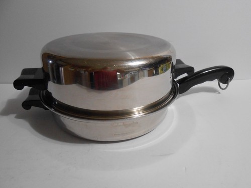 Saladmaster Stainless Steel 11 inch Skillet Fry Pan With Hi Dome Lid - Texas USA
