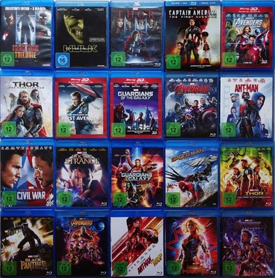 MARVEL Studios MCU Paket [22 Filme auf Blu-ray, 3x 3D] Avengers/Guardians/Galaxy