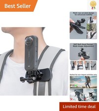 Insta360 X5 Adjustable 360  Backpack Clip Mount for Dynamic Camera Shooting