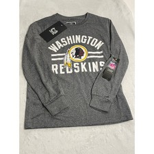 Washington Redskins NFL Team Apparel Long Sleeve T Shirt Youth M 10 12 Gray NWT