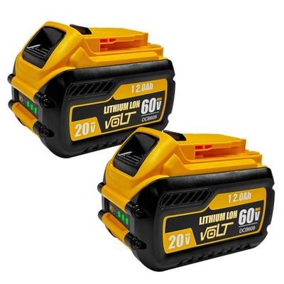 12000mAh Replacement Battery for Dewalt 20V/60V Max Batteries 2 Pack Compatib...