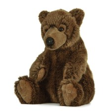 Brown Teddy Bear Stuffed Animal  Fluffy Animal  Soft Toy Gift for  10 inches