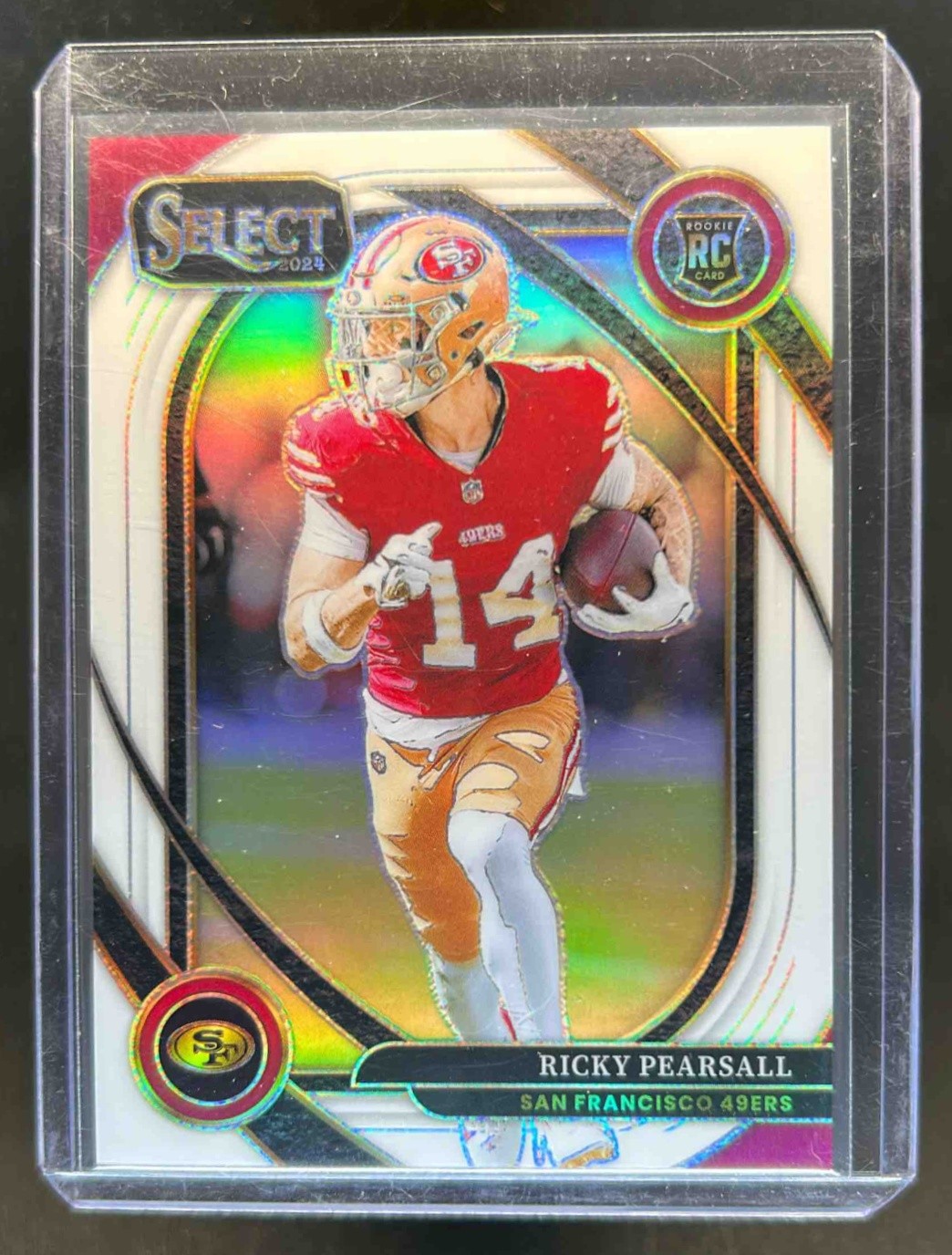2024 Select Ricky Pearsall Club RC White Prizm Rookie #29/35 49ers