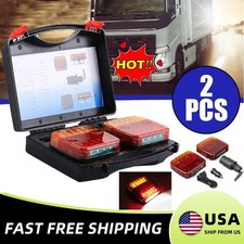 Wireless Magnetic Trailer Lights   Rechargeable LED TailLight Kit For Trailer .