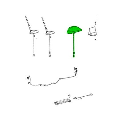 Mopar 6ZZ66WGPAA Antenna Shark Fin, For 2022 Cherokee for Jeep