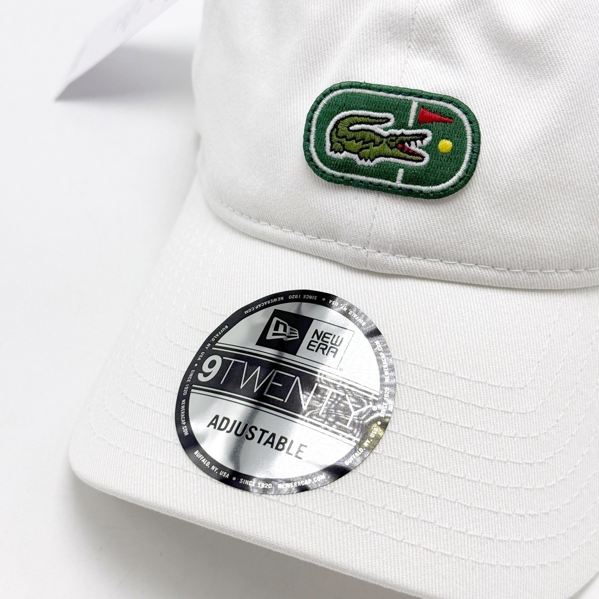 NEW* UNISEX Lacoste x New Era Cap WHITE / WHITE (RK7304 51 001