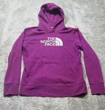 The North Face Hoodie Women M Purple Half Dome Pullover Long Sleeve Outdoor SPOT