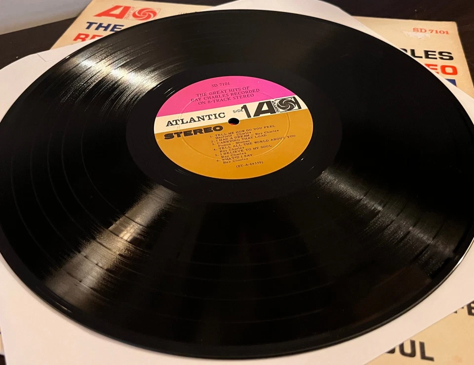 RAY CHARLES - Great Hits On 8-Track Stereo (1964) - 12" Vinyl Record LP - VG - Image 3 of 3