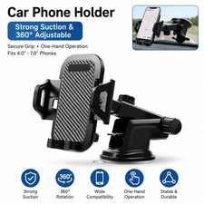 360  Universal Mount Holder Car Stand Windshield For Mobile Cell Phone GPS