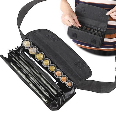 Kellnertasche Kellnerbörse mit Münzwechsler Geldwechsler Reißverschluss Tasche