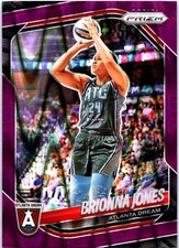 2025 Panini Prizm WNBA #107 Brionna Jones Purple Seismic Prizms #/175