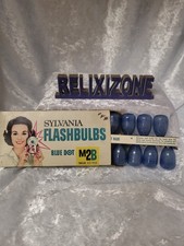 Vintage Sylvania Flashbulbs Blue Dot M2B 12 Bulbs in Original Box NOS