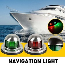 2pcs Boat Navigation Red Green Lights Navigation LED Marine Light Bow Boat Light