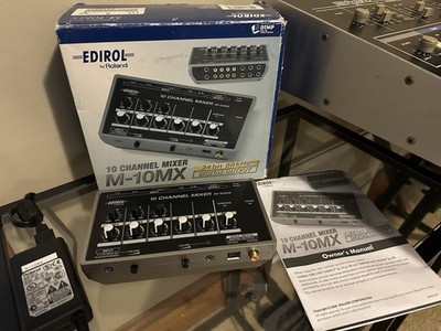 [美品] EDIROL 10 channel mixer M-10MX Roland Edirol 10 Channel Mixer M-10MX 24 Bit 96 kHz Digital Output