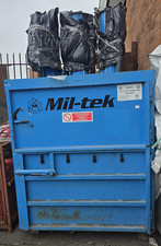 CARDBOARD PLASTIC BALER WASTE COMPACTOR MIL-TEK 3 Cylinder