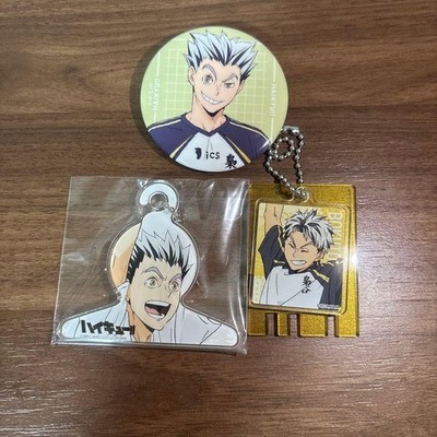 Haikyuu Kotaro Bokuto Merch Set Can Badge Minor Scratch Display Lot