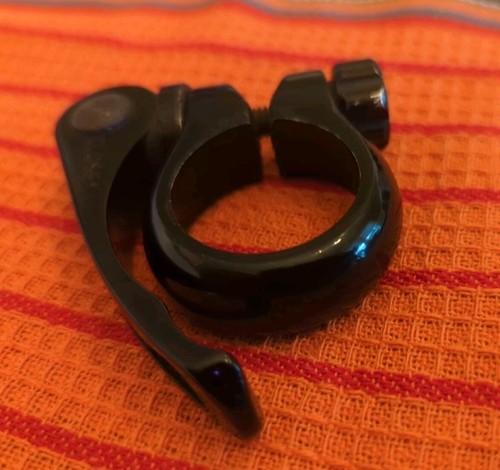Vintage Jamis Quick Release QR Seatpost Clamp 31.8 Black Collar BMX MTB - Picture 3 of 7