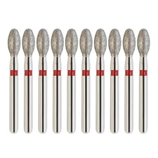 Dental Football Diamond Burs 379-023F Fine Grit Red High Speed Friction Grip