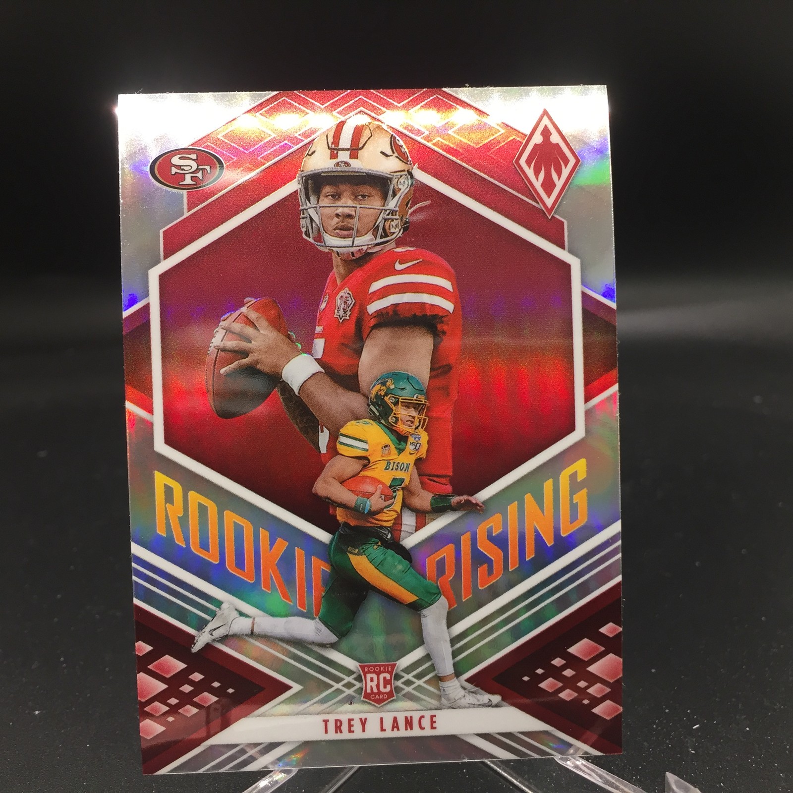 Trey Lance 2021 Panini Phoenix Rookie Rising RIS-3 49ers Chargers
